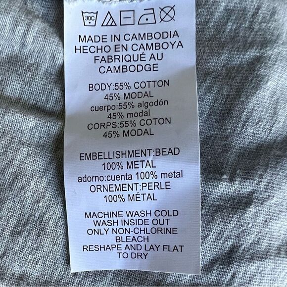 Michael Kors New Embellished Logo Top M New - Picture 6 of 9